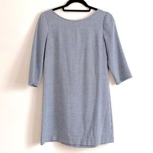 Leith Houndstooth Black White Shift Mini Dress in Size XS